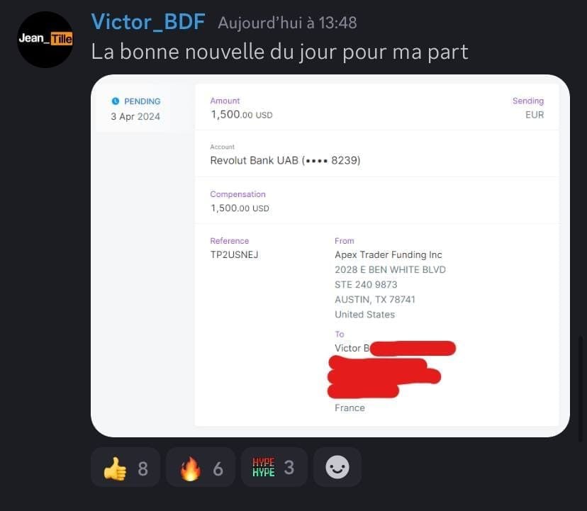 Retour membre LivePro — payout 1