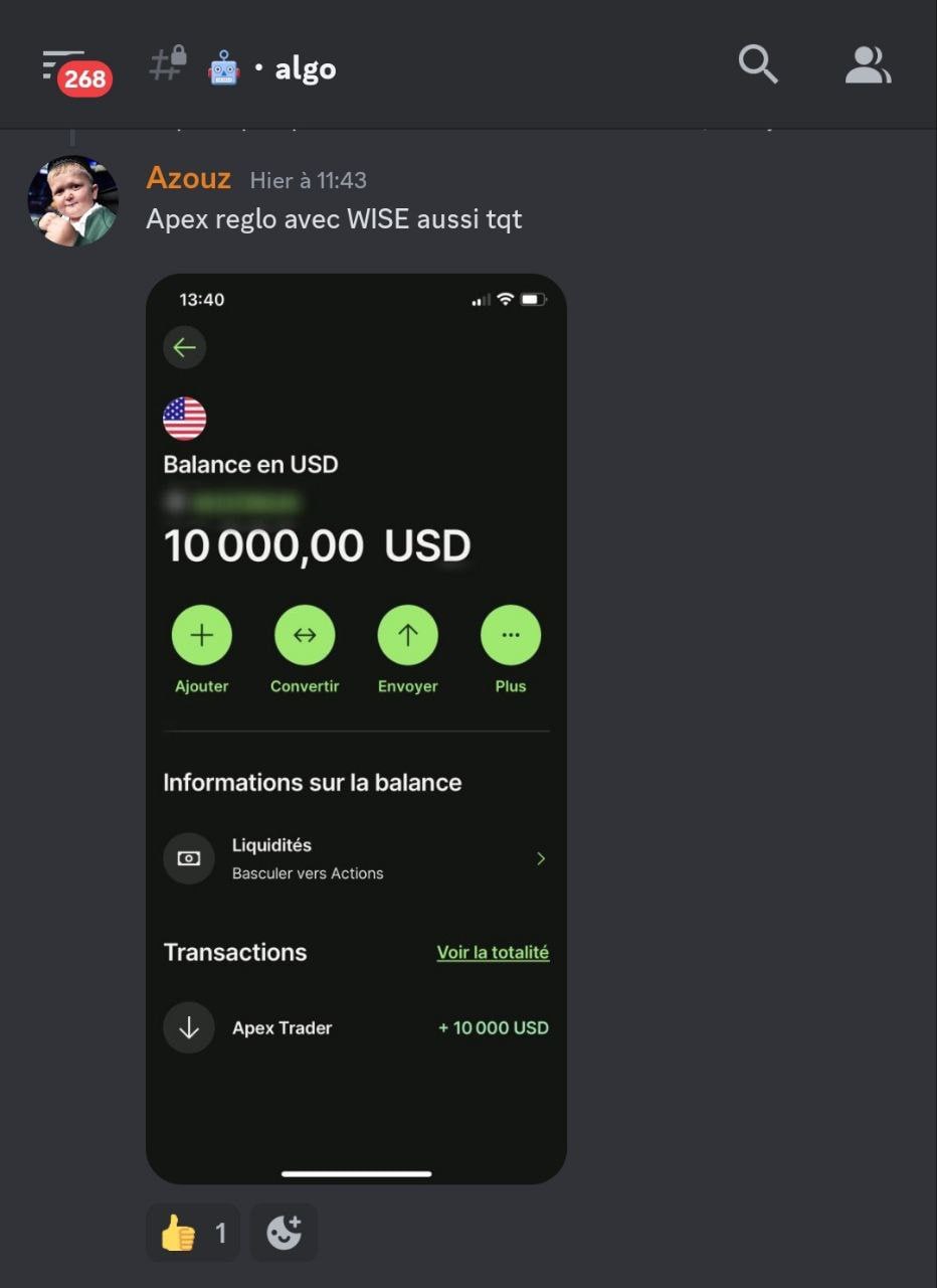Retour membre LivePro — payout 16